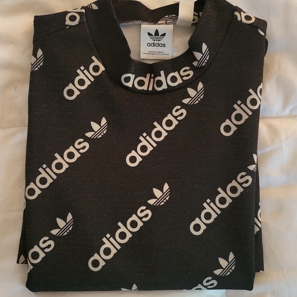 Adidas metallic logo dress black/white size M & L available - Picture 13 of 15